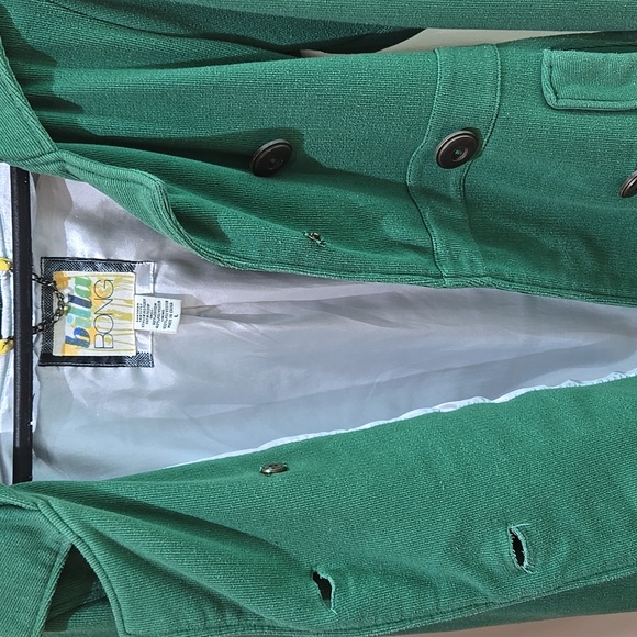 Billabong Emerald Green Pea Coat size Large - Picture 7 of 9